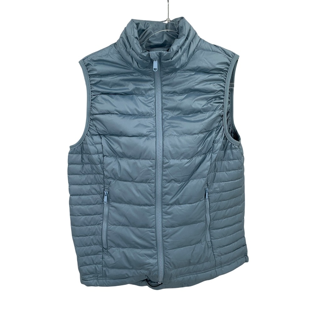 Quince Puffer Vest Women S Blue Minimalist Lightweight Down Fill Gorpcore